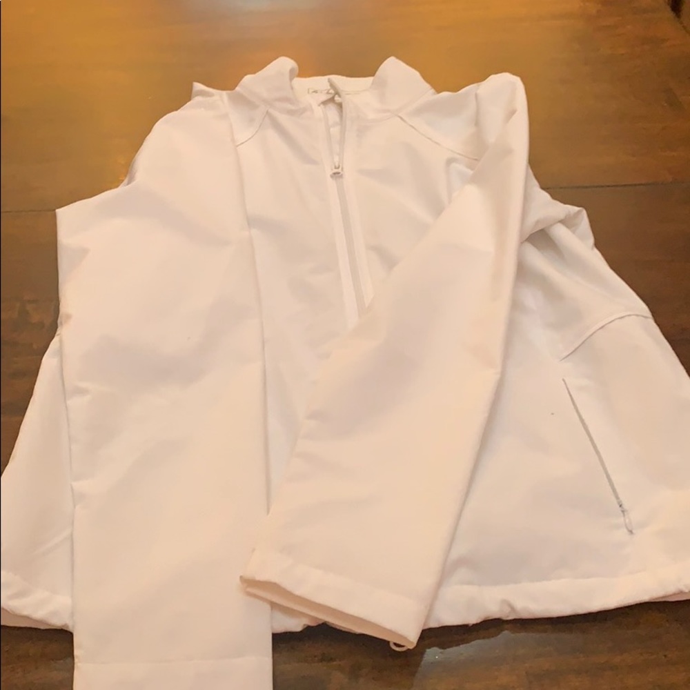White golfing jacket